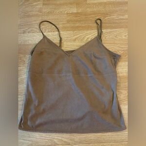 Abercrombie & Fitch Brown V-Neck Adjustable Strap Camisole